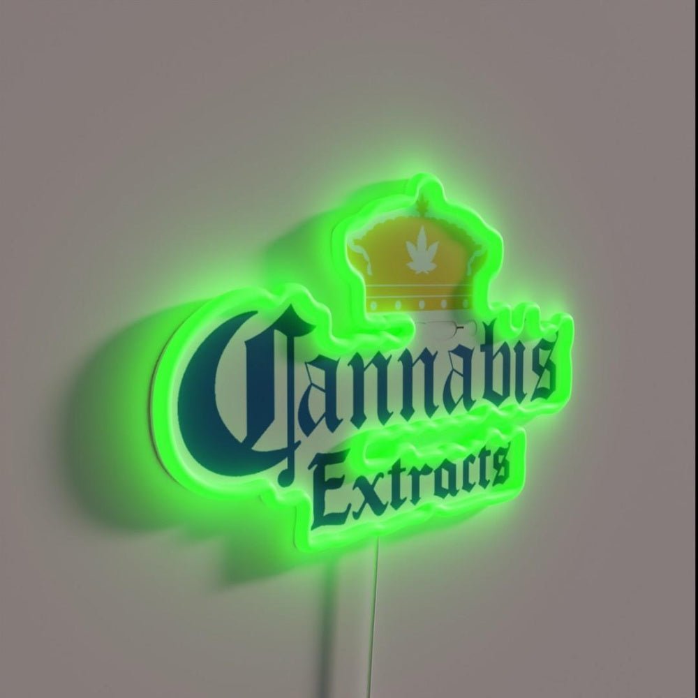 Cannabis Extracts Rgb Led Neon Sign - Shineneon