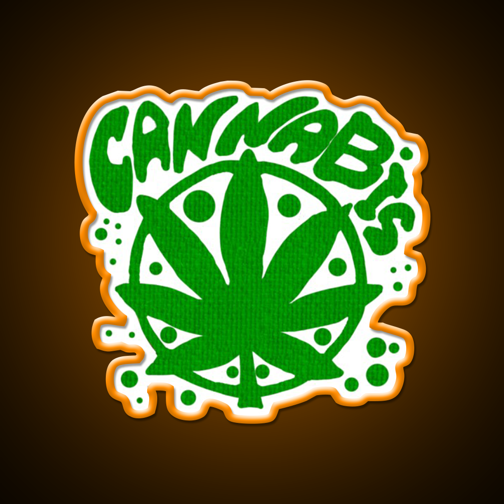 Cannabisskull Skull Hemp Inspired Green Leaf Led Neon Sign 420 Neon Decor Rgb Color - LED neon sign view 6