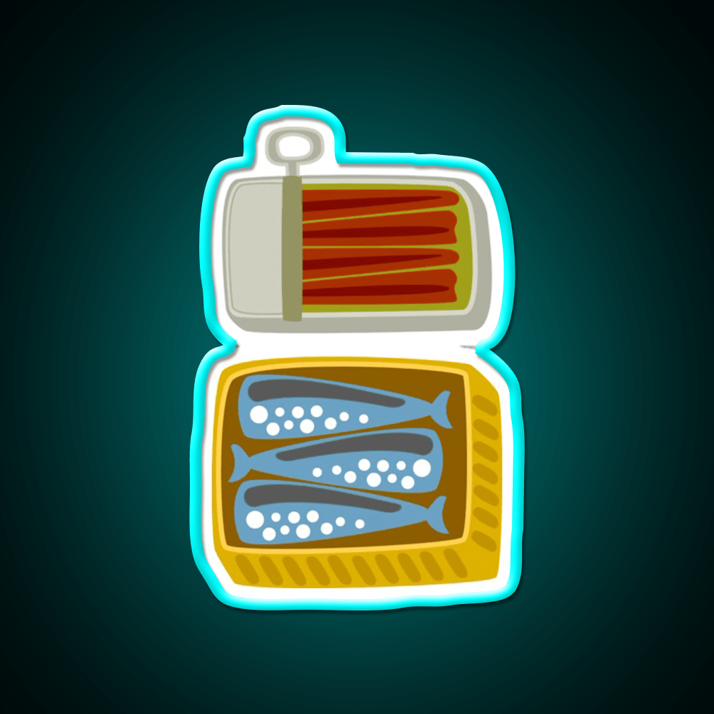 Canned Fish Snack Food Led Neon Sign Rgb Color - Shineneon