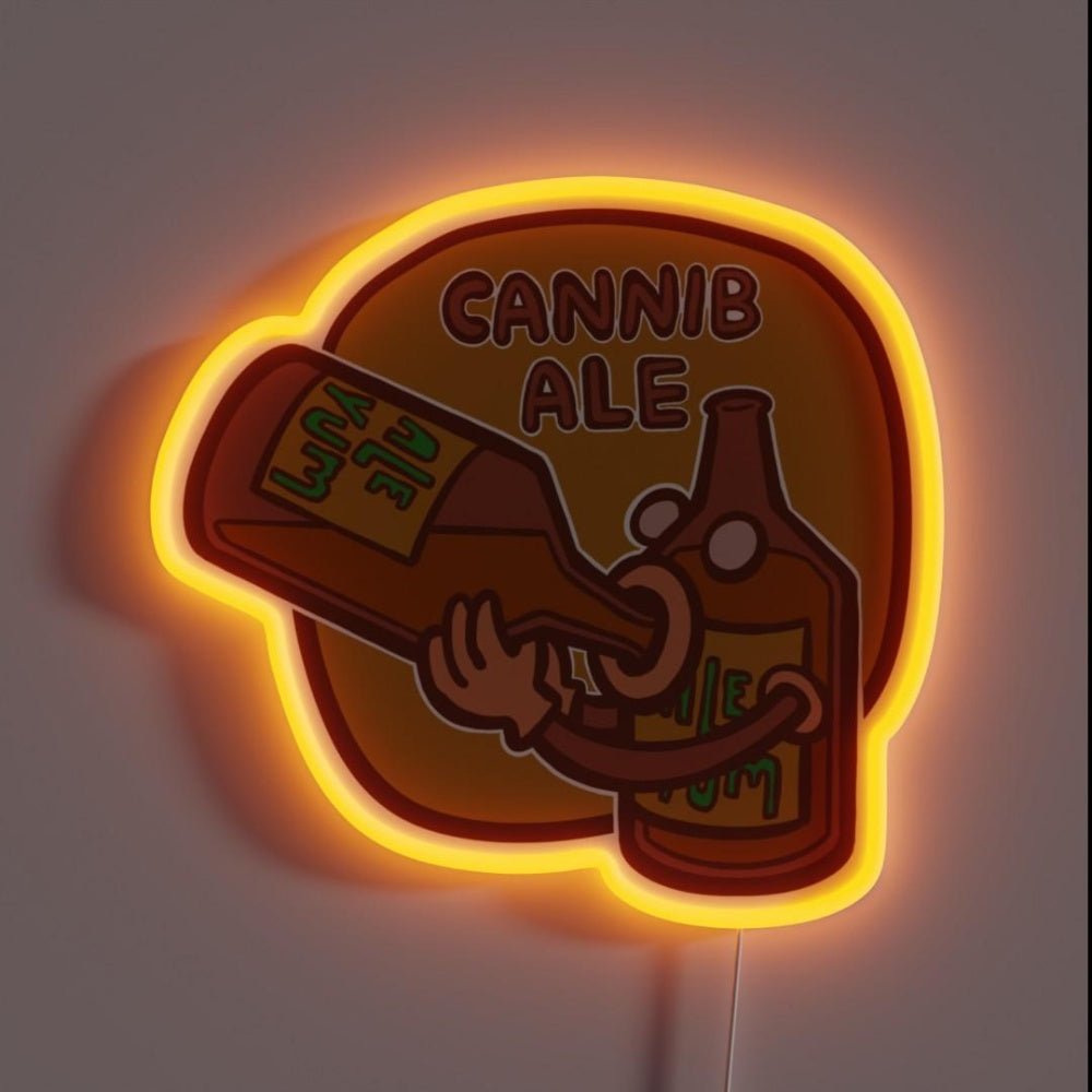 Cannib Ale New Cannibal Ale Rgb Led Neon Sign - Shineneon