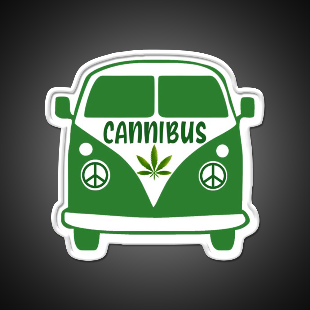 Cannibus Hemp Inspired Green Leaf Led Neon Sign Rgb Color - LED neon sign view 11