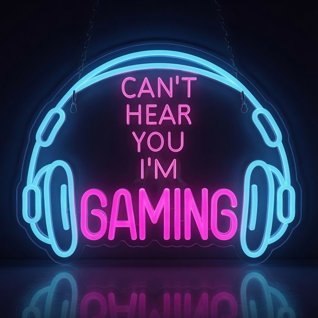 Can't Hear You I'm Gaming LED Neon Sign - Shineneon