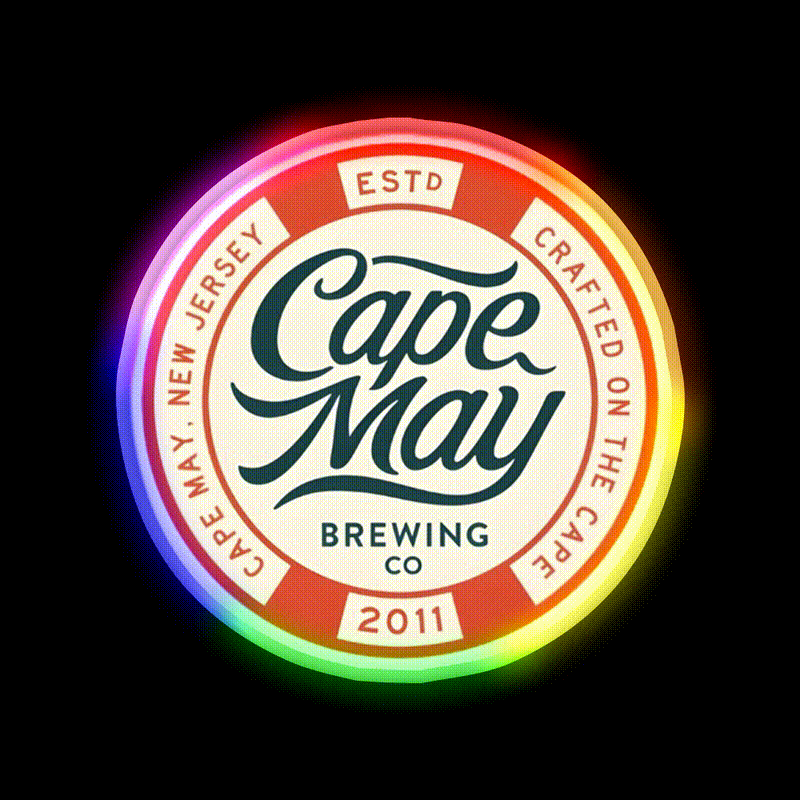 Cape May Brewing Co Beer Bar Decor Led Neon Sign Rgb Color - LED neon sign close-up detail