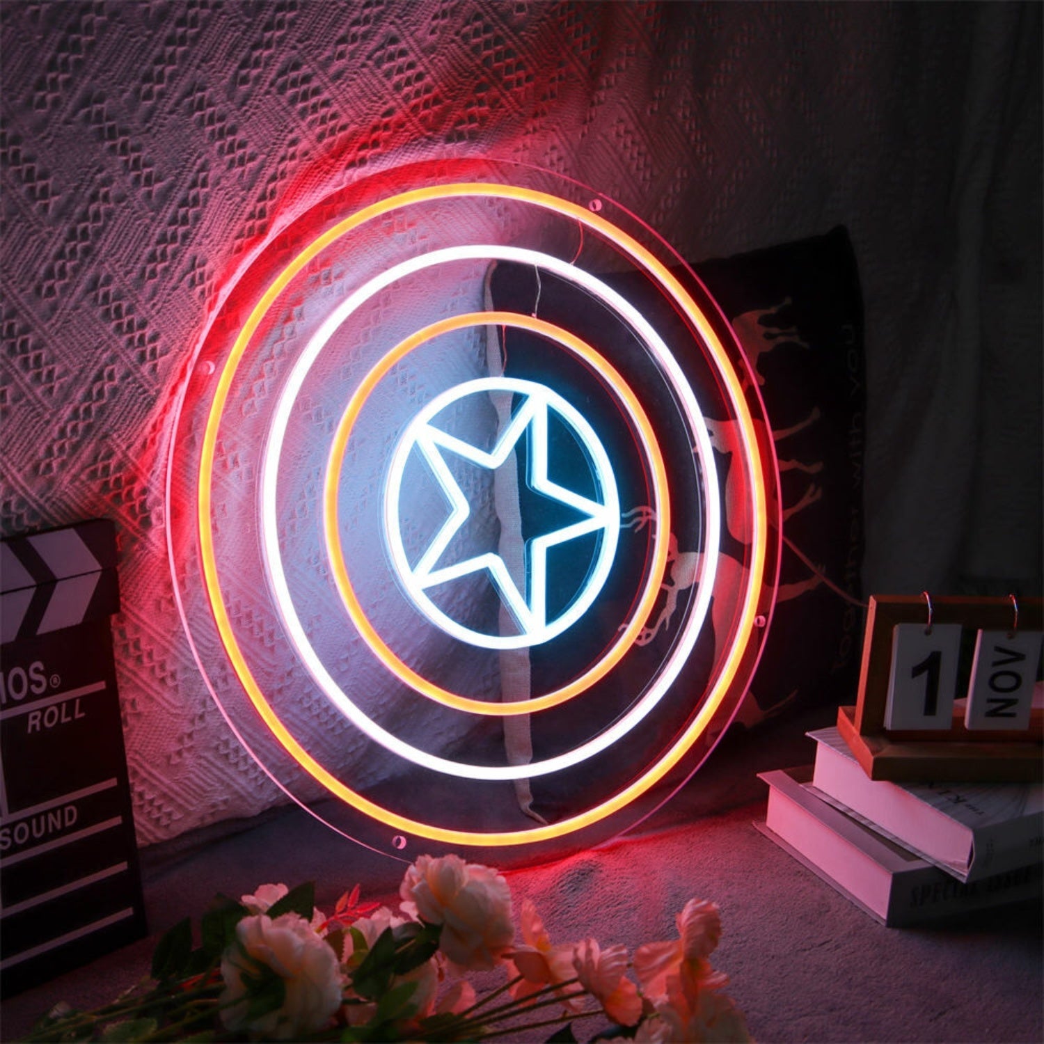 Captain American Shield Led Neon Sign - Shineneon