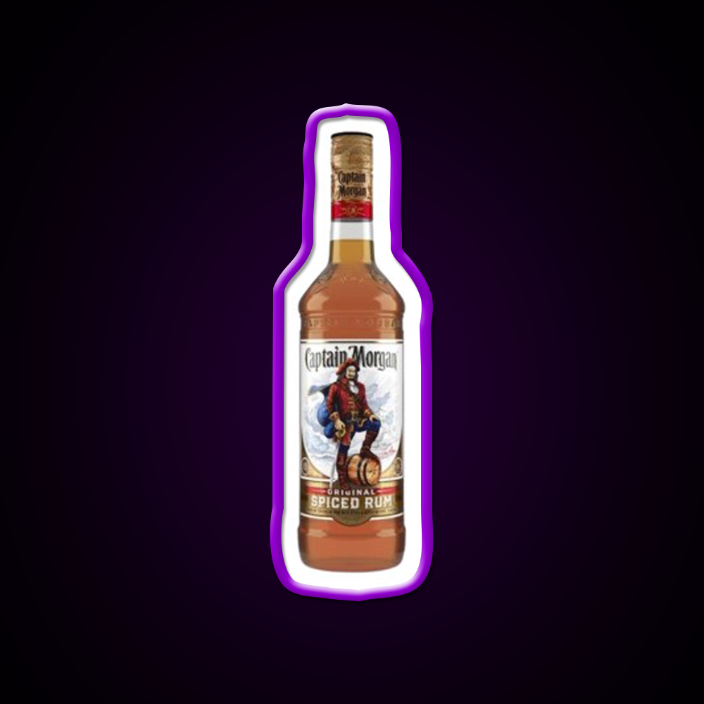 Captain Morgan Bottle Beer Bar Decor Led Neon Sign Rgb Color - LED neon sign view 9