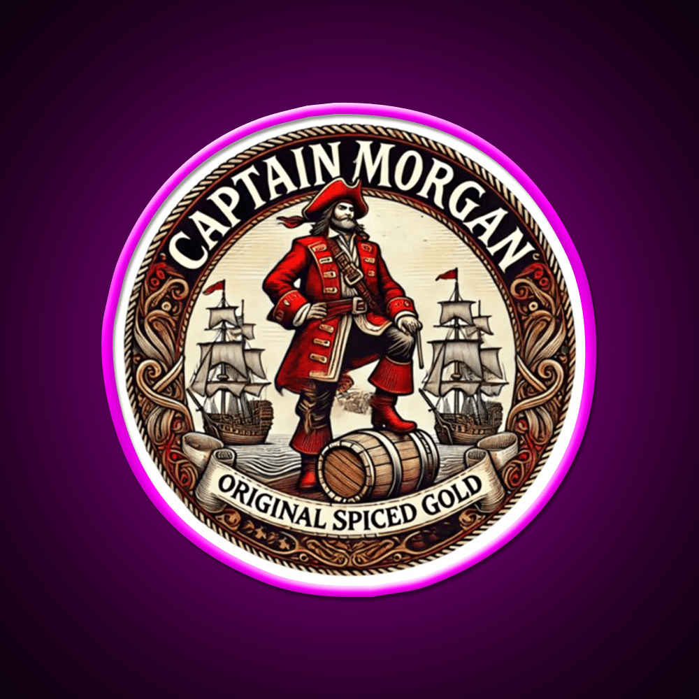 Captain Morgan Vintage Sign Cocktail Bar Decor Led Neon Sign Rgb Color - Shineneon