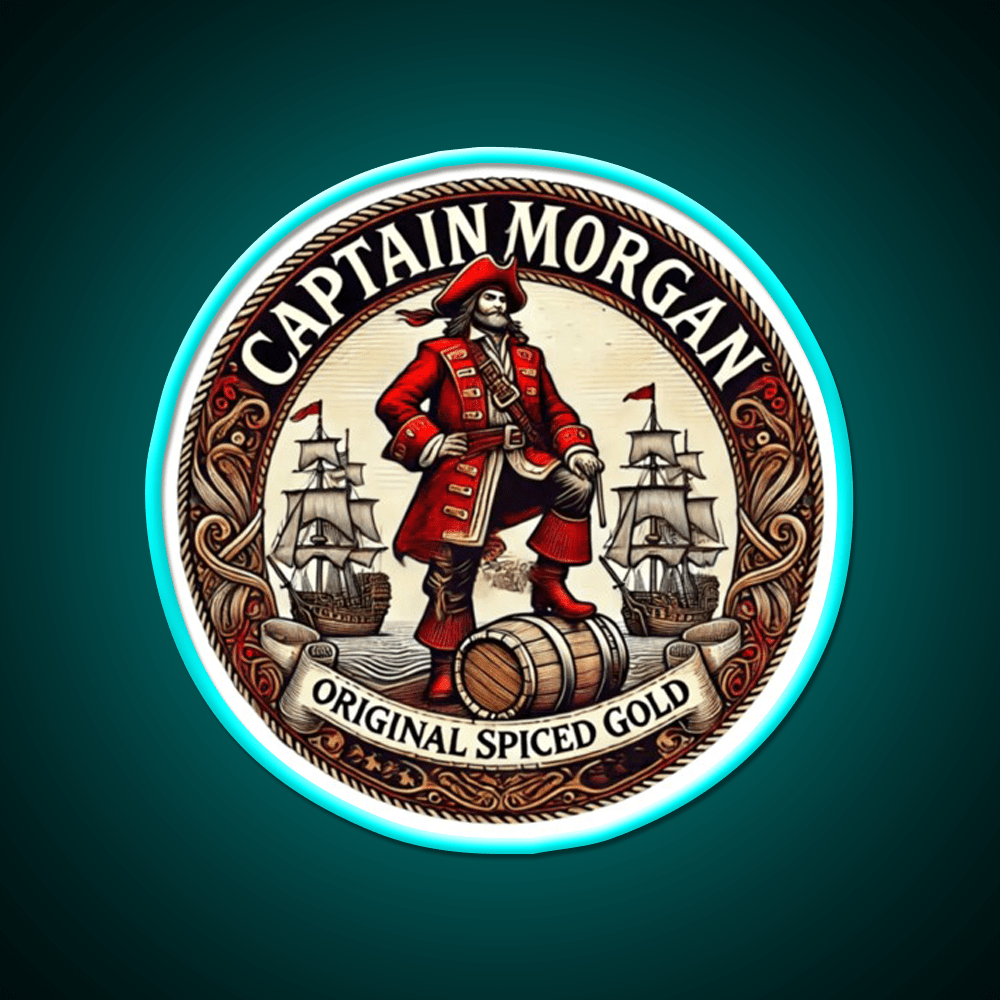 Captain Morgan Vintage Sign Cocktail Bar Decor Led Neon Sign Rgb Color - Shineneon