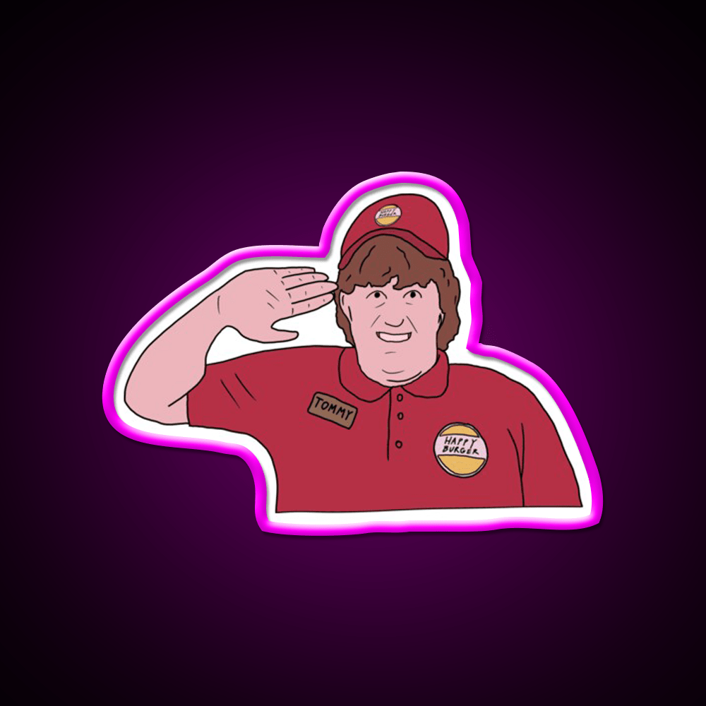 Captain Tommy Come Fly With Me Fast Food Led Neon Sign For Burger Place Rgb Color - Shineneon