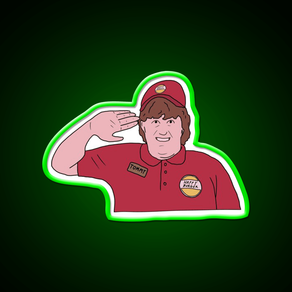 Captain Tommy Come Fly With Me Fast Food Led Neon Sign For Burger Place Rgb Color - Shineneon