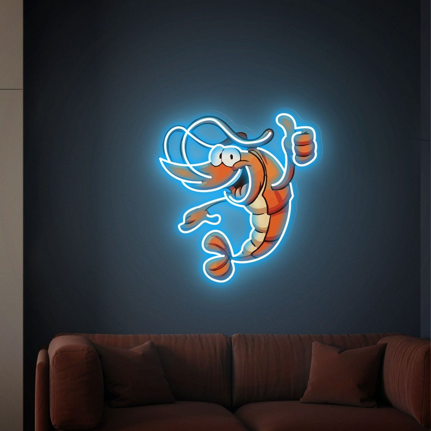 Captivating Glow Of Lobster Uv Led Neon Sign Printing Wall Decor | Shineneon
