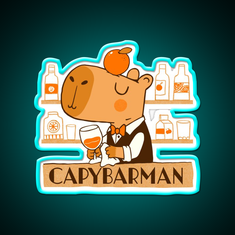 Capybarman Man Cave Bar Led Neon Sign Rgb Color
