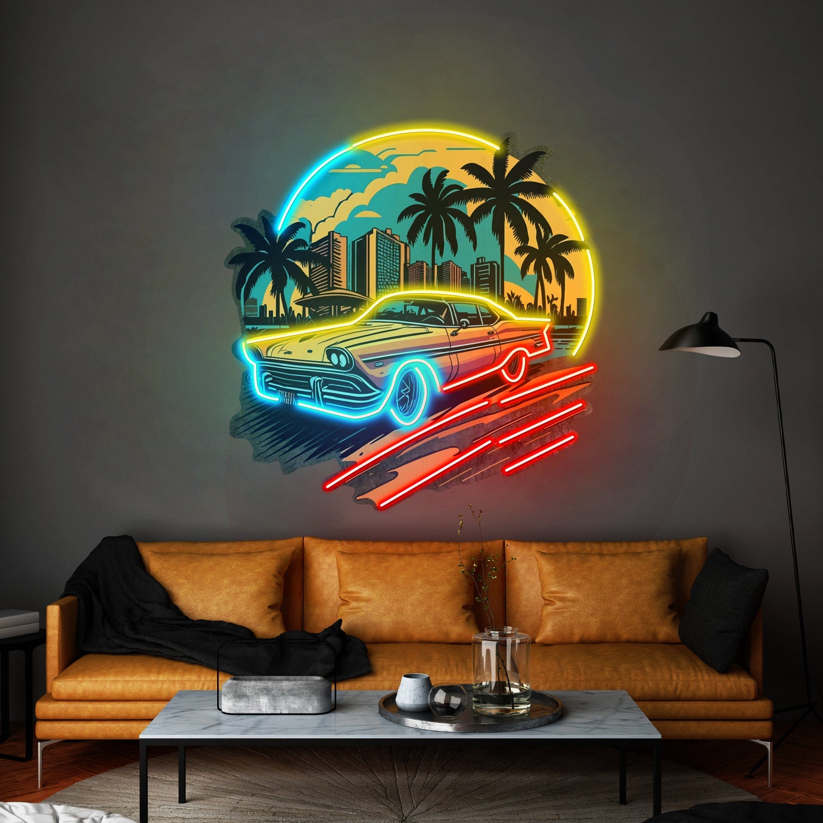 Car The Sunset Led Neon Sign Light Custom Led Signs - Shineneon