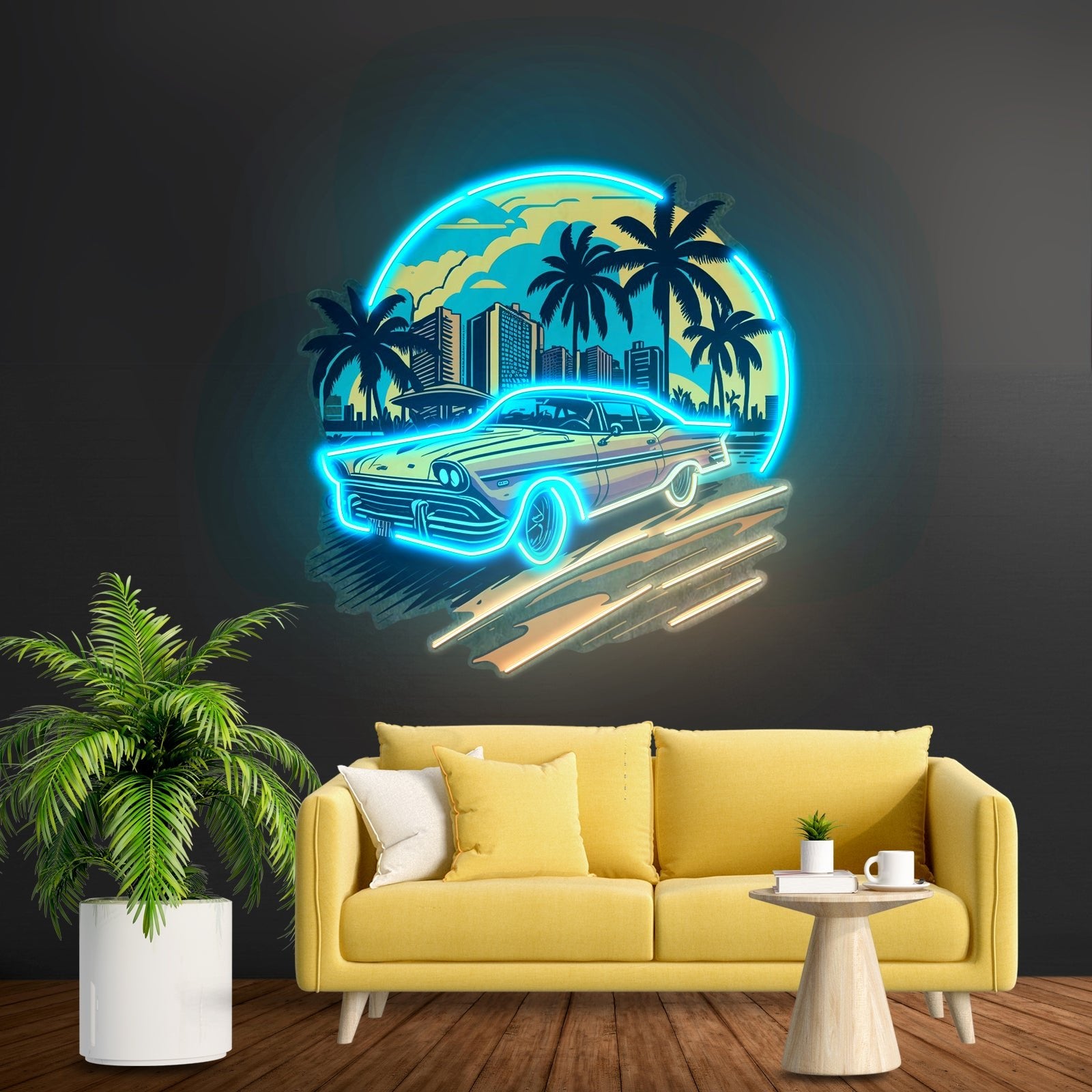 Car The Sunset Led Neon Sign Light Custom Led Signs - Shineneon