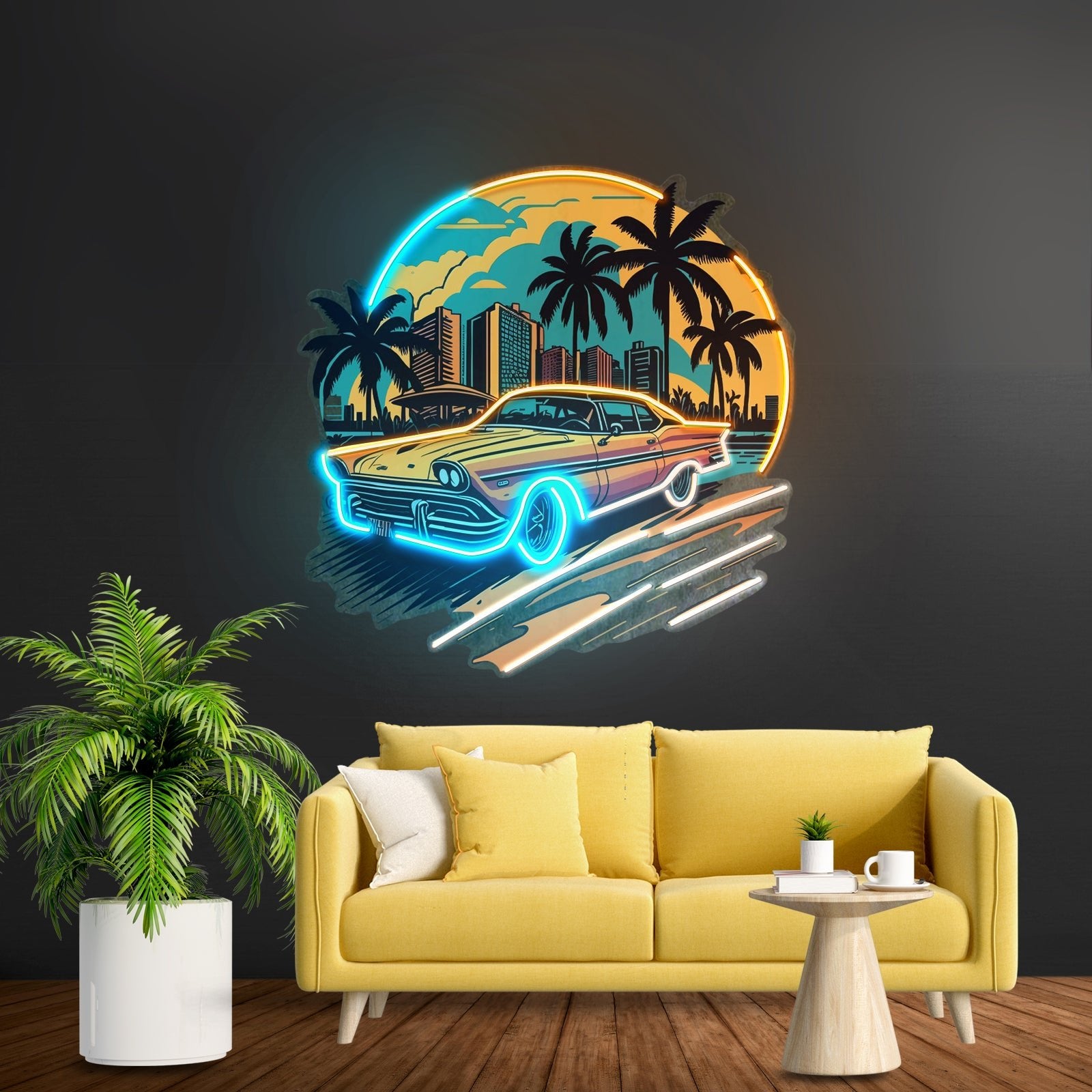 Car The Sunset Led Neon Sign Light Custom Led Signs - Shineneon