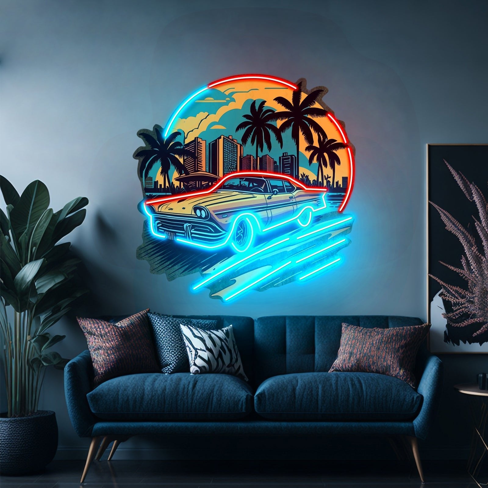 Car The Sunset Led Neon Sign Light Custom Led Signs - Shineneon