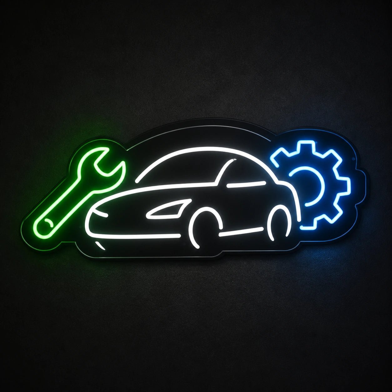 Car Wrench Gear Vintage LED Neon Sign - Shineneon