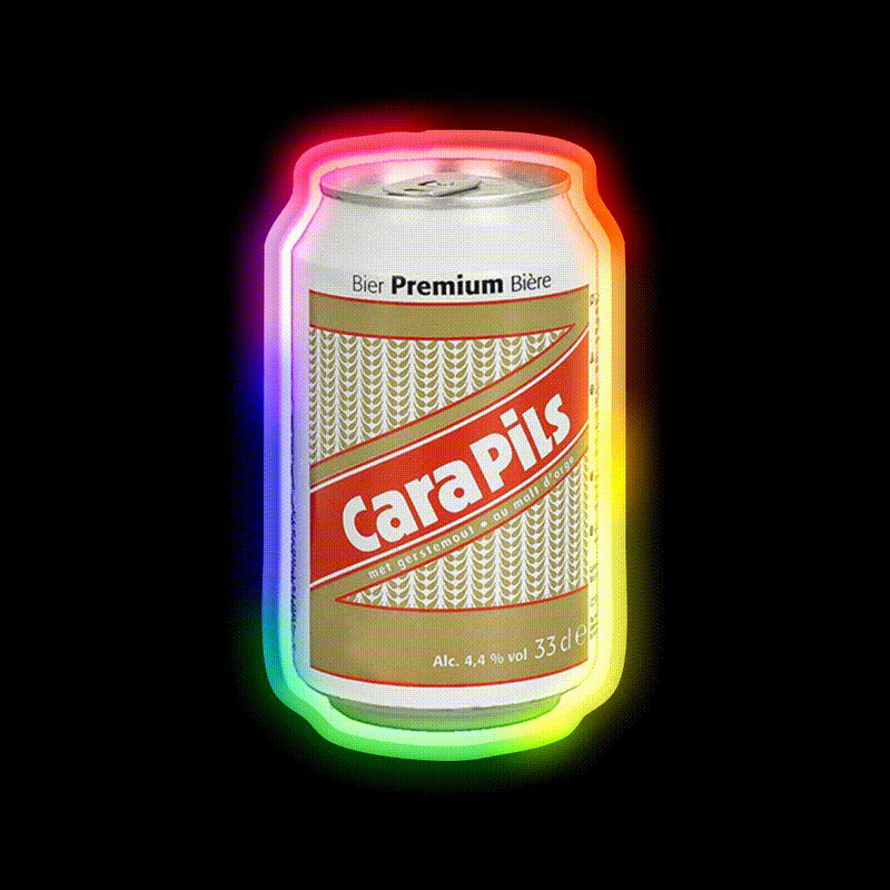 Cara Pils Beer Bar Decor Led Neon Sign Wall Art Rgb Color - LED neon sign close-up detail