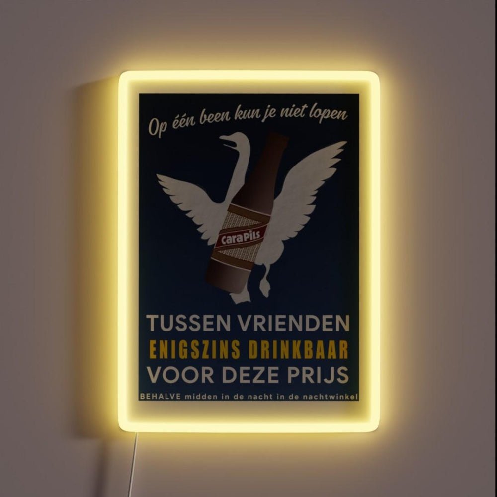Cara Pils Bier Retro Dutch Rgb Led Neon Sign - Shineneon