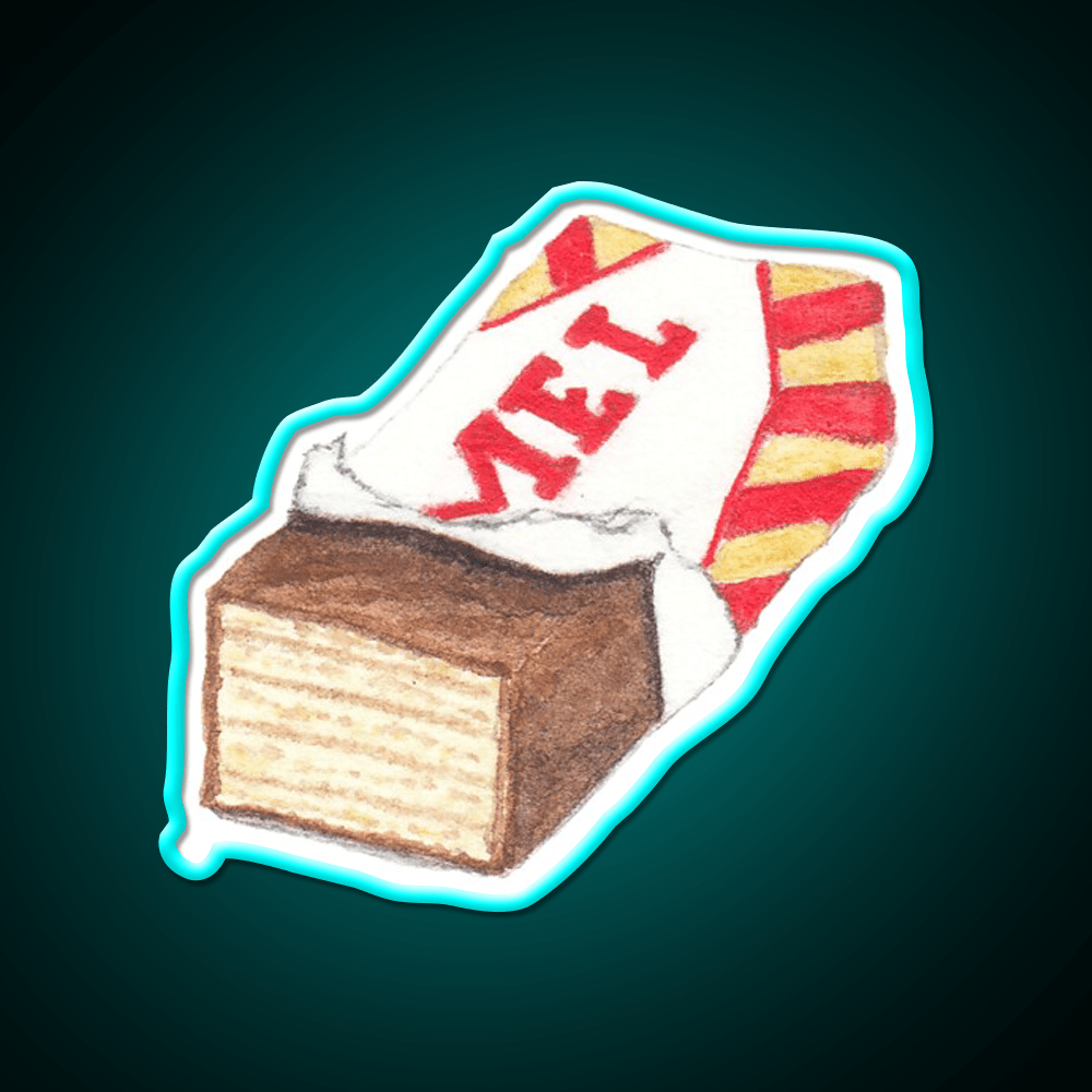 Caramel Wafer Snack Food Led Neon Sign Rgb Color - Shineneon