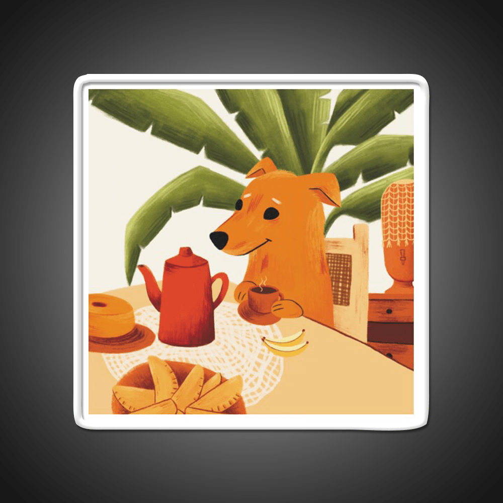 Caramelo Dog Brazil Latin Cafe Led Neon Sign Espresso Bar Art Rgb Color - Shineneon
