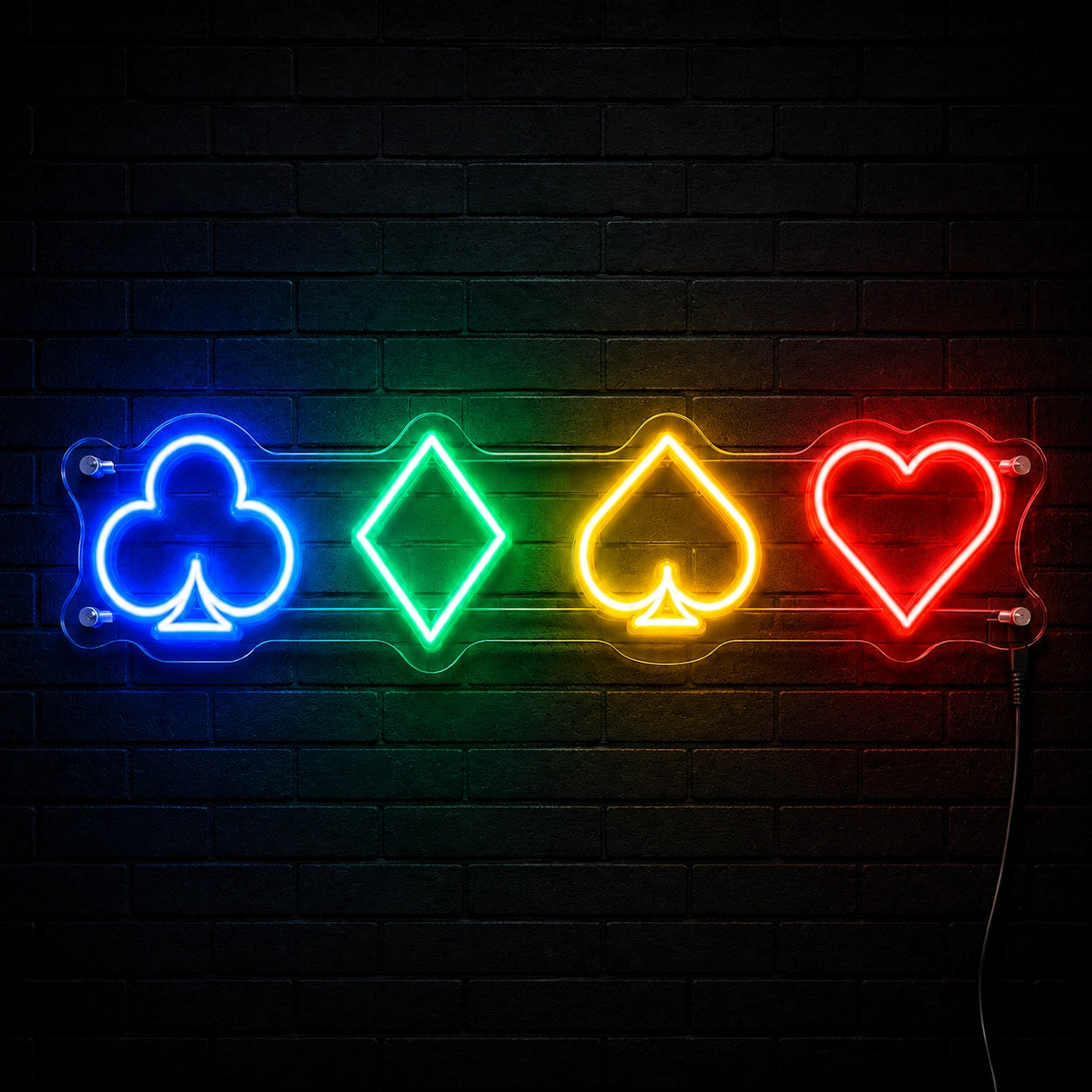 Card Suit Symbols Neon Sign LED Neon Sign high-converting product image