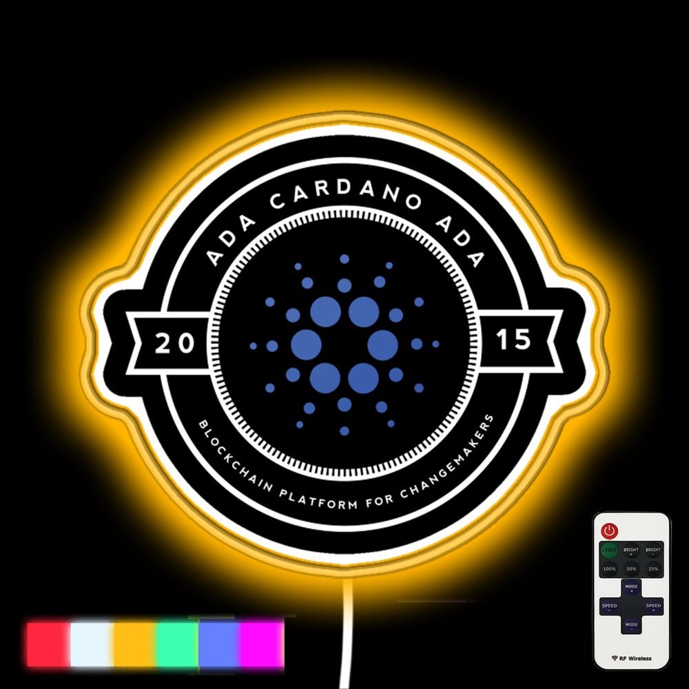 Cardano Ada Neon Gift Blockchain Led Neon Sign - Shineneon