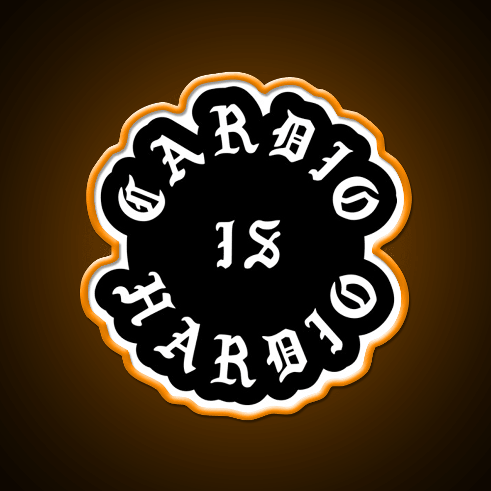 Cardio Is Hardio Gym Fitness Led Neon Sign Rgb Color - Shineneon