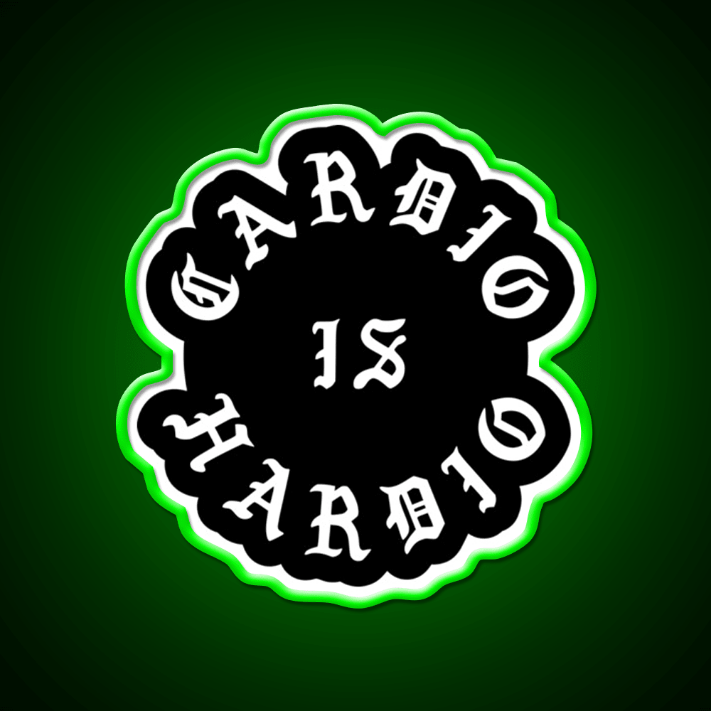 Cardio Is Hardio Gym Fitness Led Neon Sign Rgb Color - Shineneon