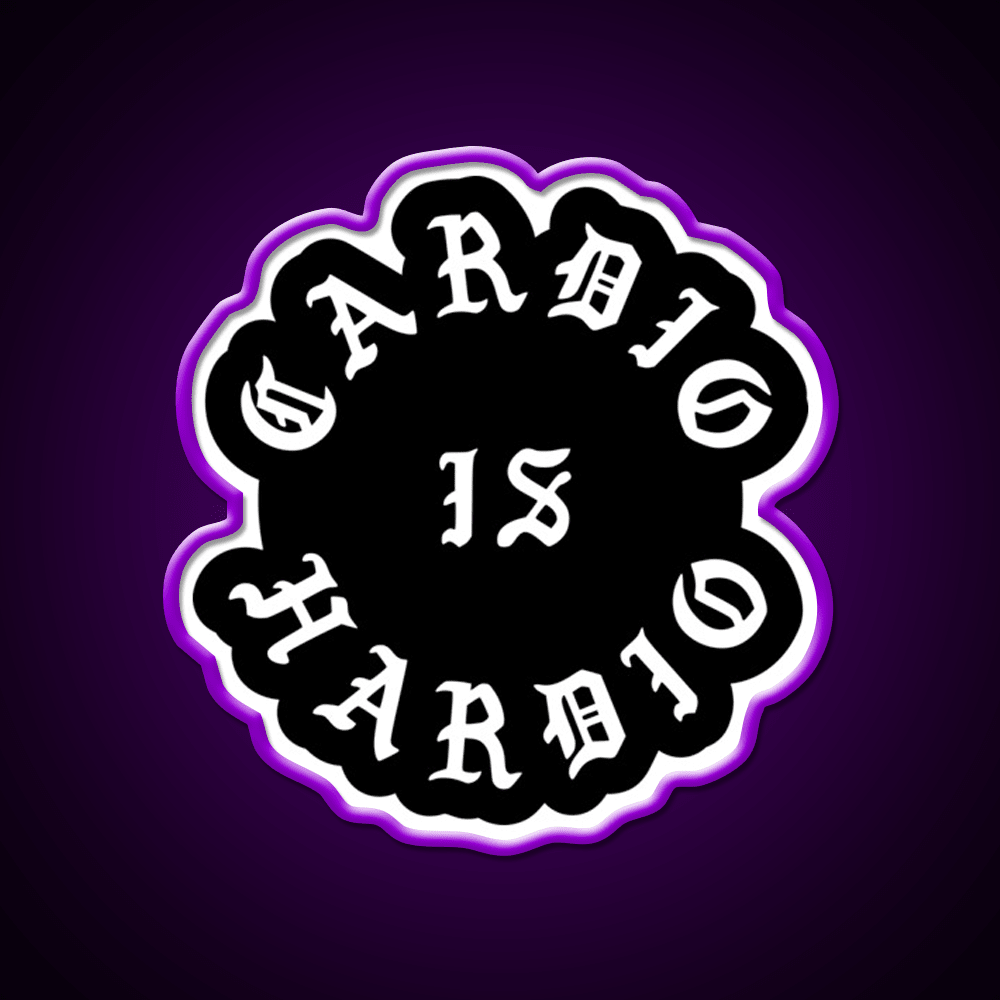 Cardio Is Hardio Gym Fitness Led Neon Sign Rgb Color - Shineneon