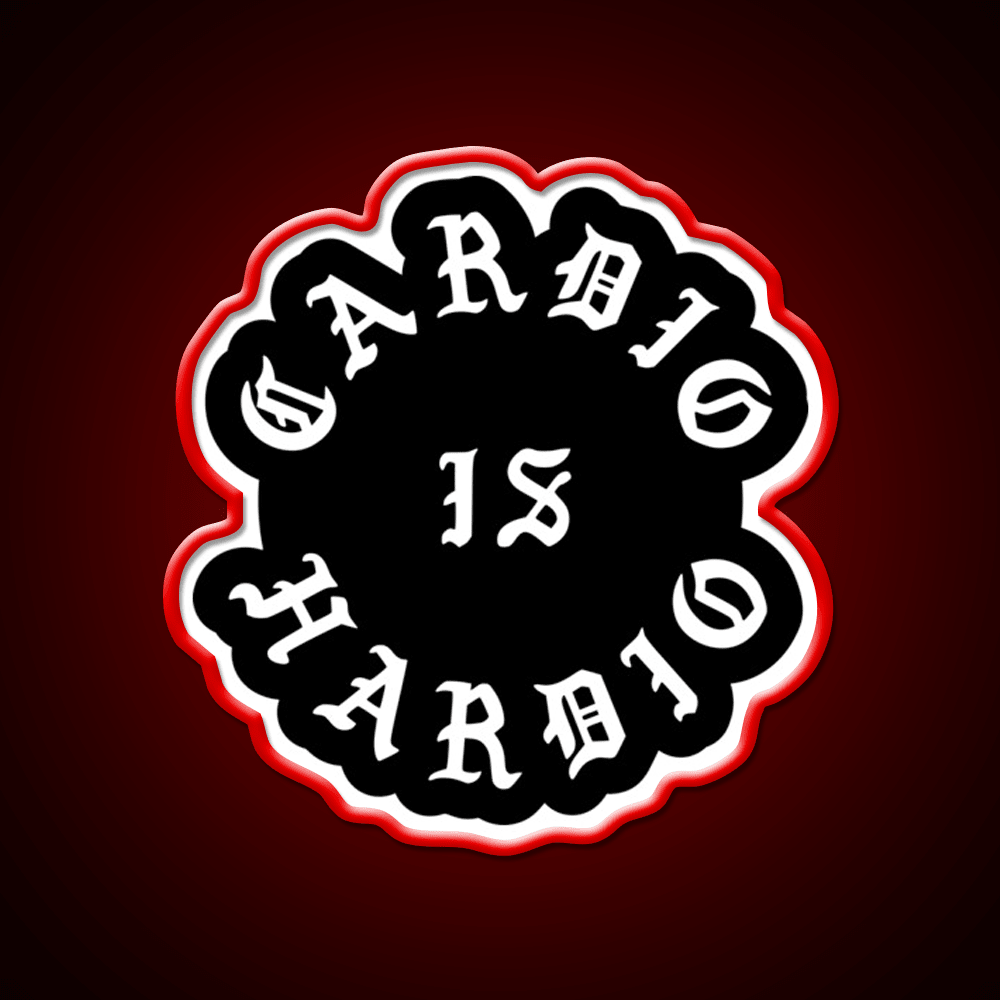 Cardio Is Hardio Gym Fitness Led Neon Sign Rgb Color - Shineneon