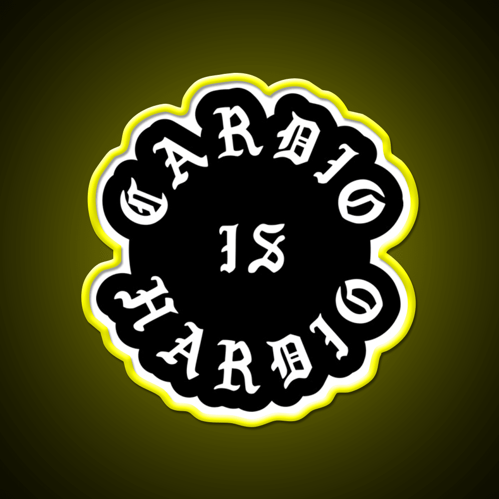 Cardio Is Hardio Gym Fitness Led Neon Sign Rgb Color - Shineneon
