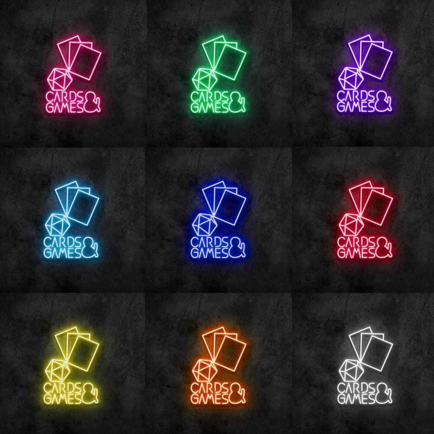 Cards And Games Led Neon Sign - Shineneon