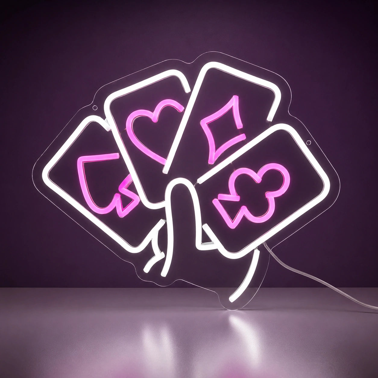Cards And Ribbon Neon Sign LED Neon Sign main product image