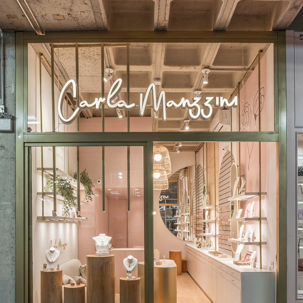 Carla Manzini 3D Frontlit Channel Letters Led Light Sign