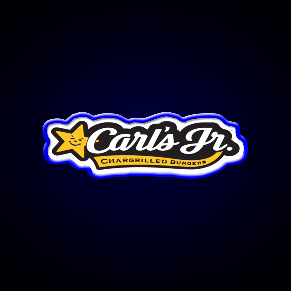 Carls Jr Fast Food Led Neon Sign For Burger Place Rgb Color - Shineneon