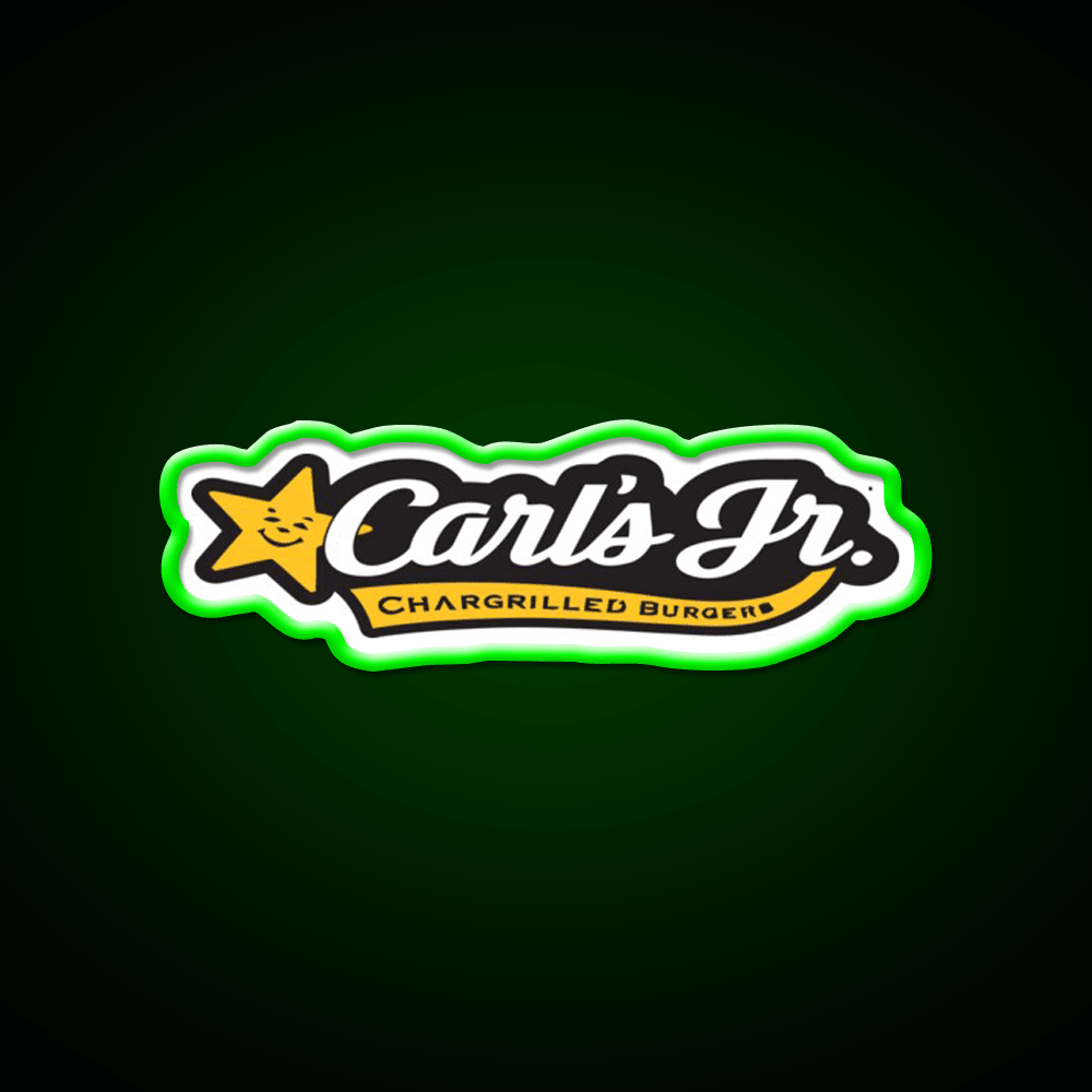 Carls Jr Fast Food Led Neon Sign For Burger Place Rgb Color - Shineneon