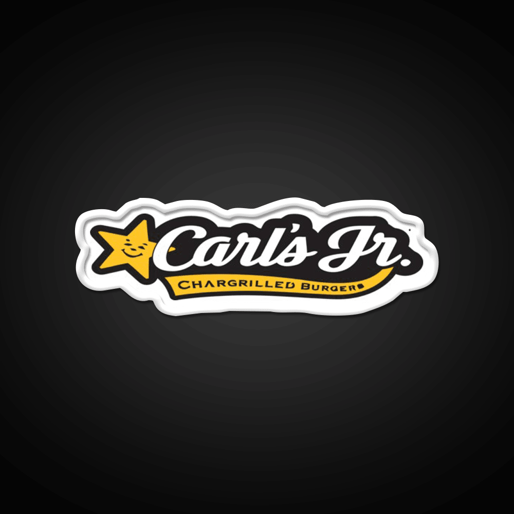 Carls Jr Fast Food Led Neon Sign For Burger Place Rgb Color - Shineneon