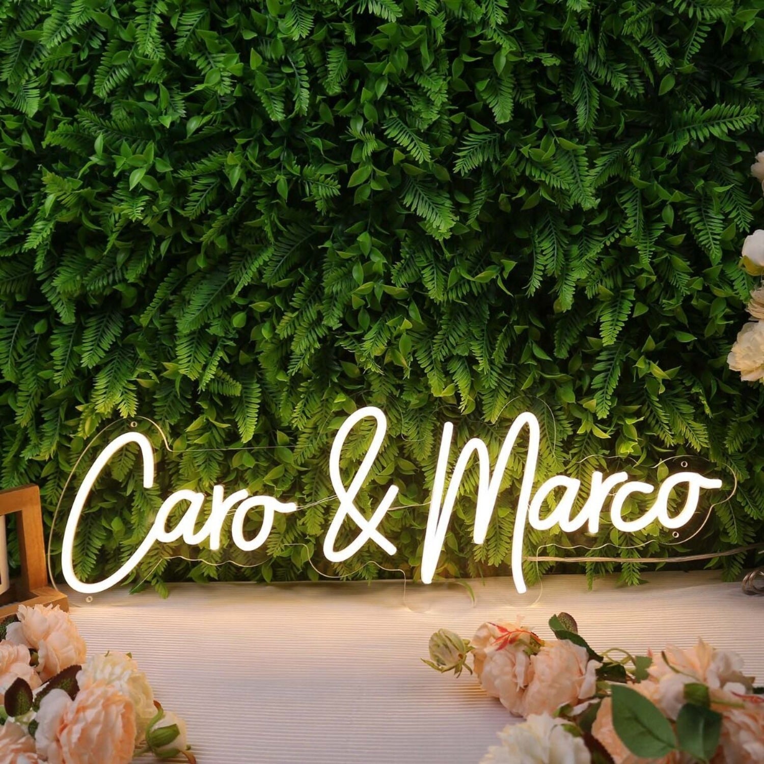 Caro And Marco Yellow Led Neon Sign - Shineneon