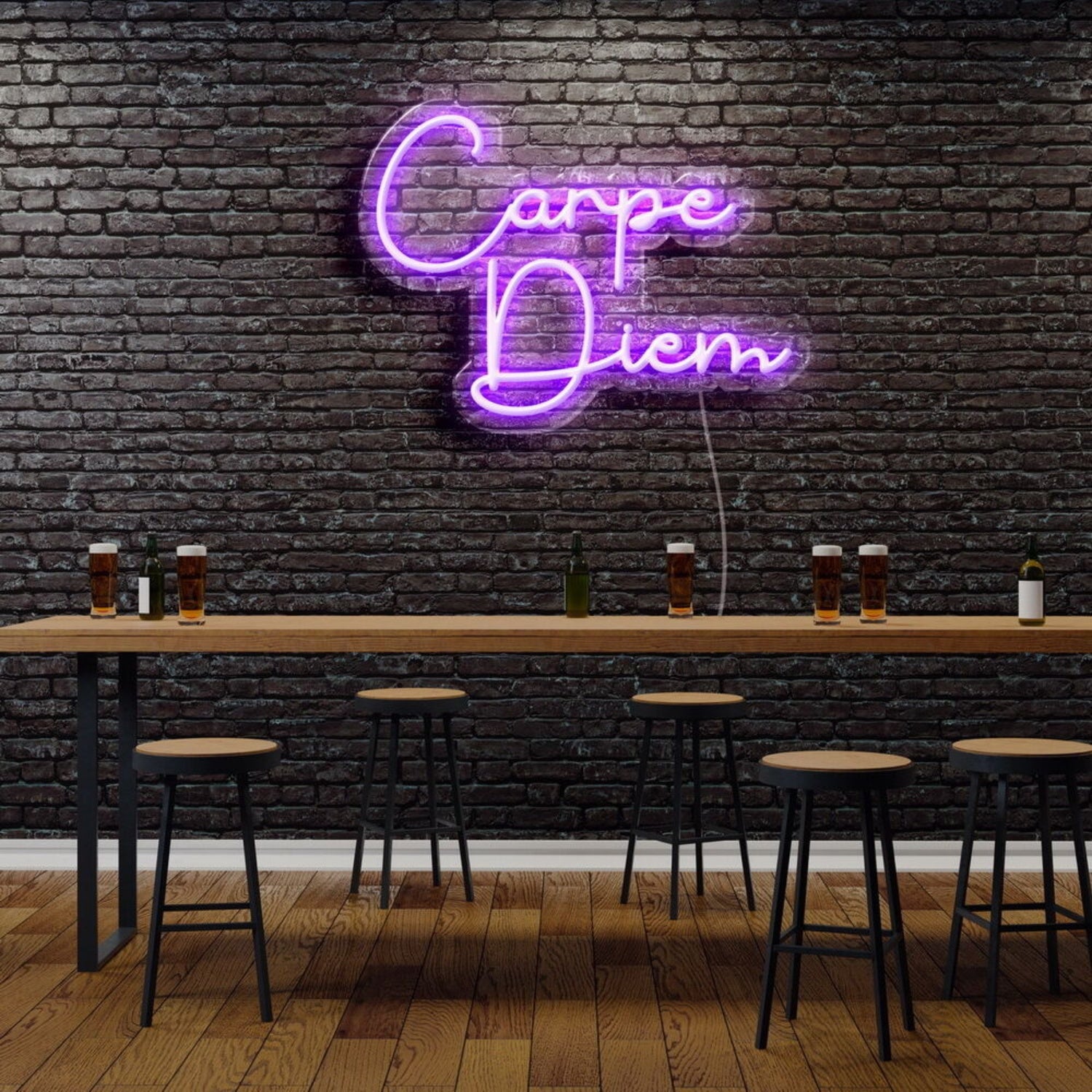 Carpe Diem Neon Sign For Motivational And Inspirational Spaces | Shineneon