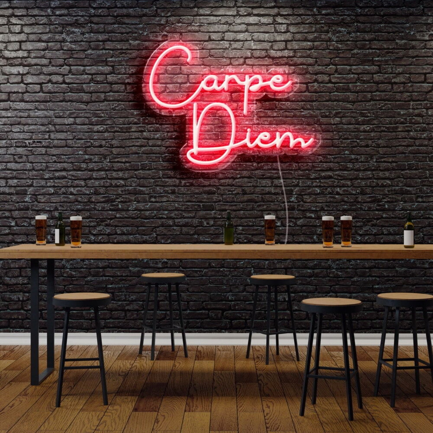 Carpe Diem Neon Sign For Motivational And Inspirational Spaces | Shineneon