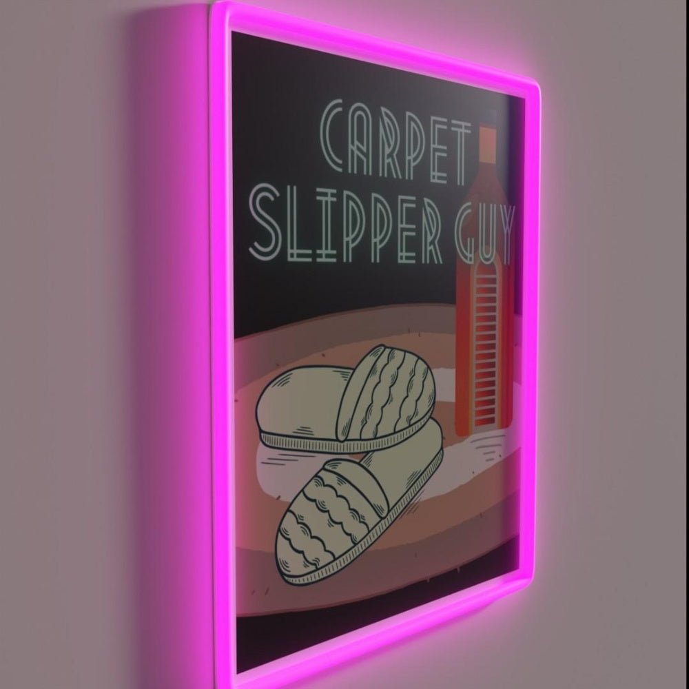 Carpet Slipper Guy Alcoholics Rgb Led Neon Sign - Shineneon