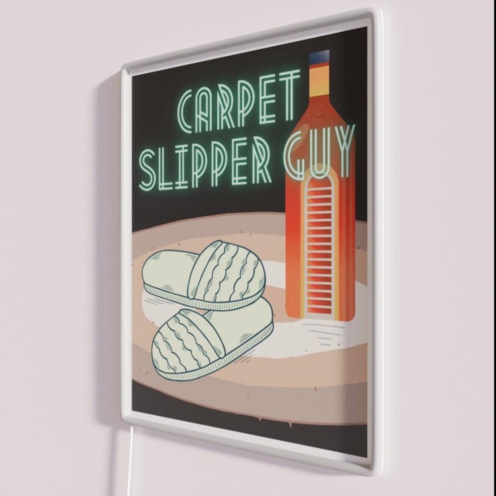 Carpet Slipper Guy Alcoholics Rgb Led Neon Sign - Shineneon