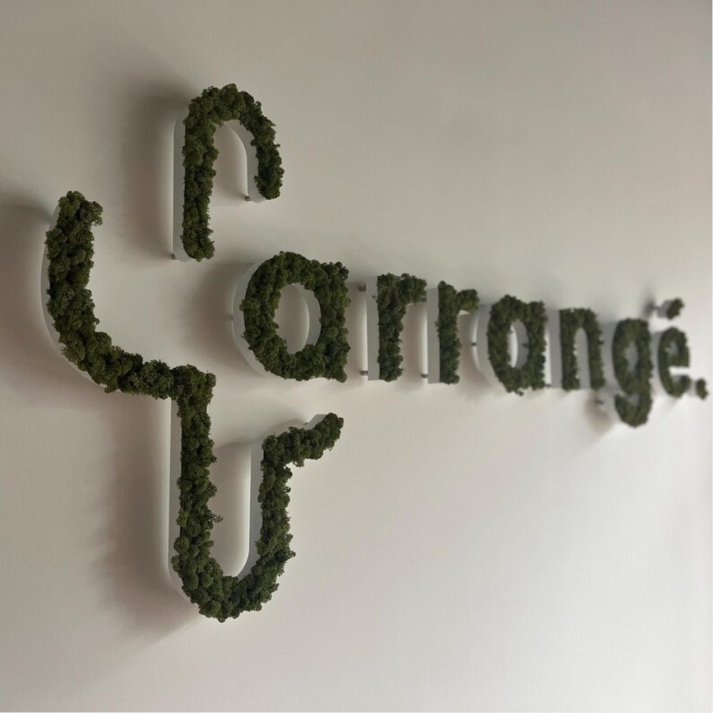 Carrage 3D Moss Letter Sign - Shineneon
