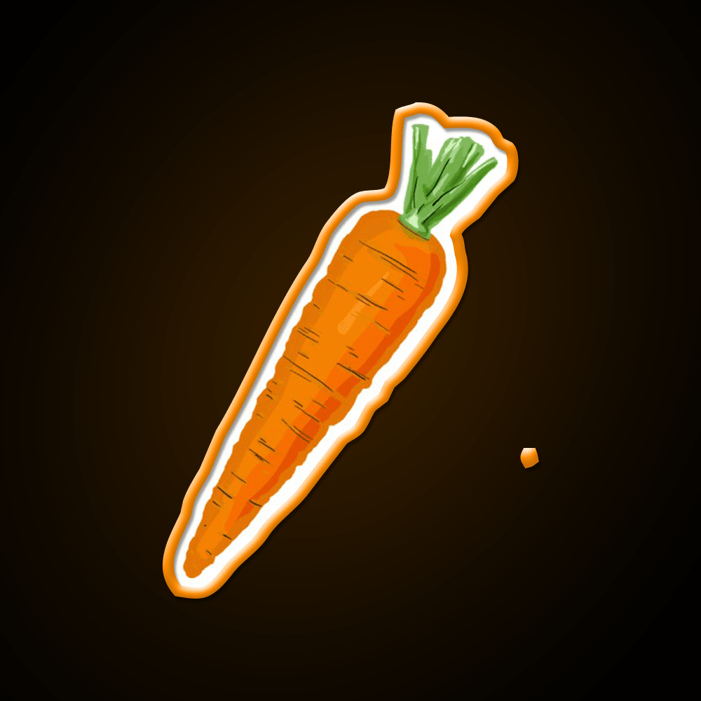 Carrot Snack Food Led Neon Sign Rgb Color - Shineneon