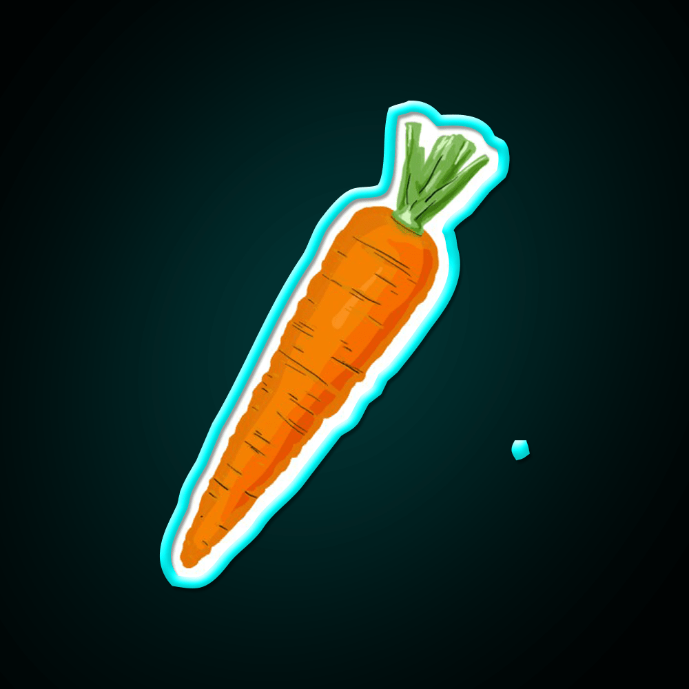 Carrot Snack Food Led Neon Sign Rgb Color - Shineneon