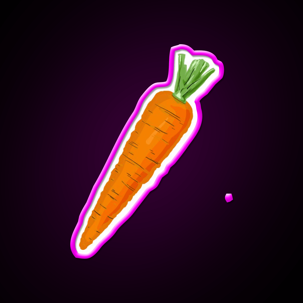 Carrot Snack Food Led Neon Sign Rgb Color - Shineneon