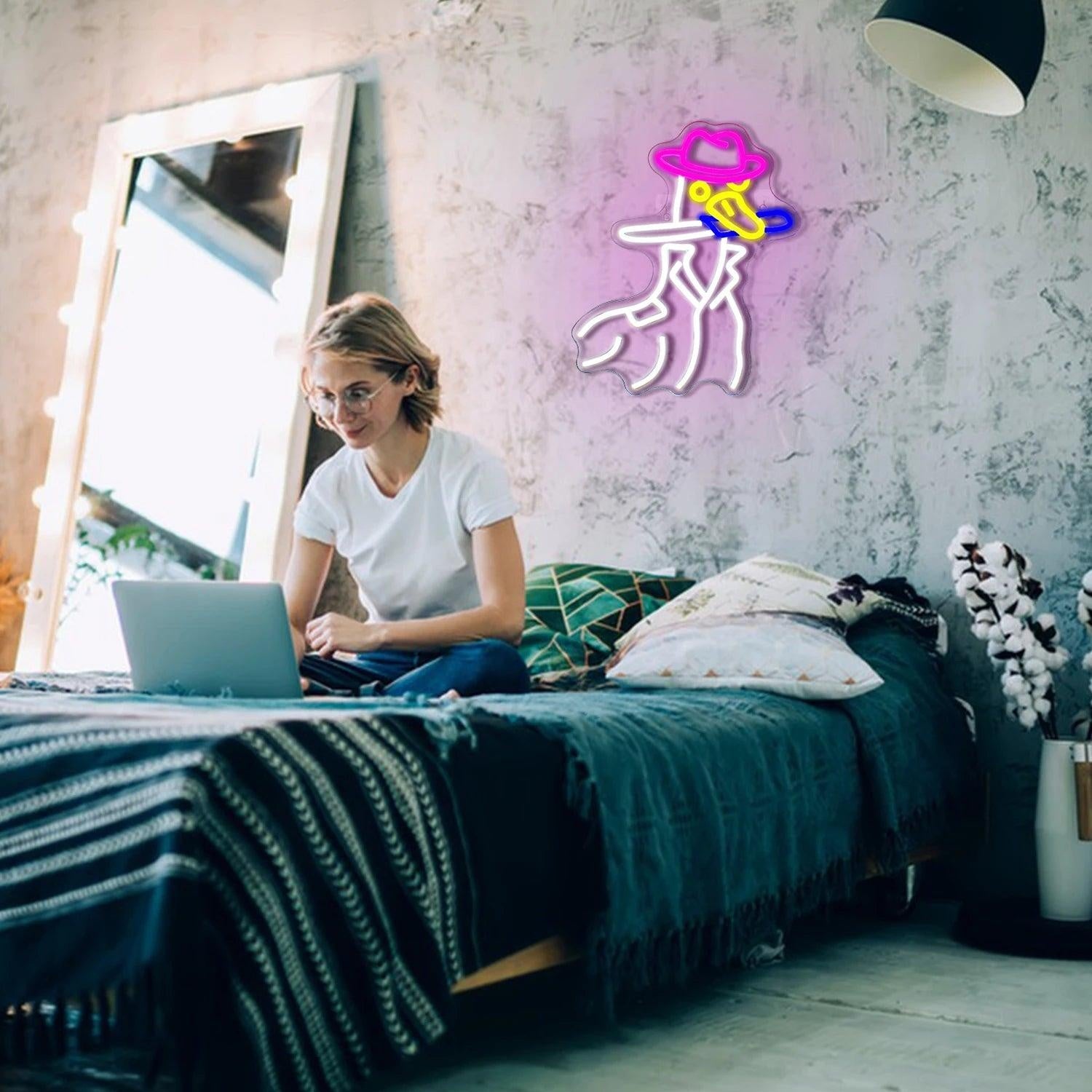 Cartoon Beer Bottle Beach Brand Led Neon Sign For Bar Restaurant Decor | Shineneon