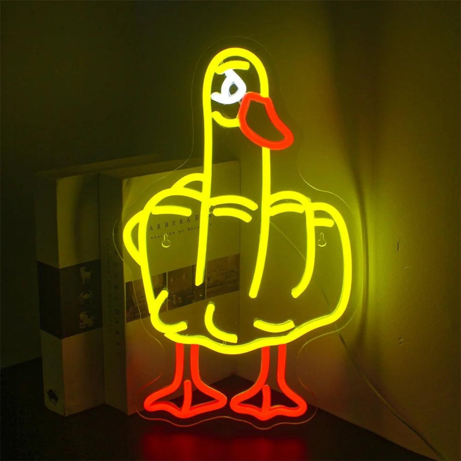Cartoon Duck Led Neon Sign For Home And Cafe Indoor Decor | Shineneon