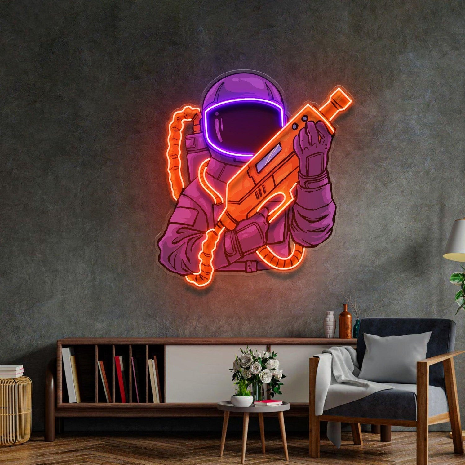 Cartoon Pig Chef Your Names Uv Printed Led Neon Sign For Restaurant Cafe Decor | Shineneon