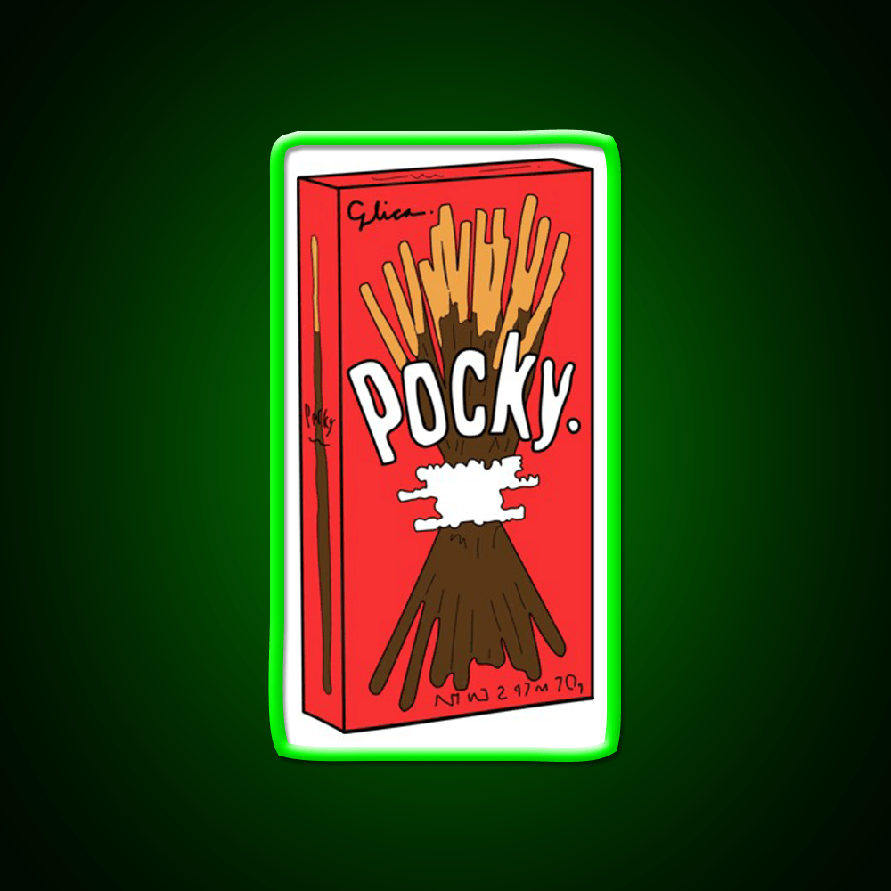 Cartoon Pocky Design Fast Food Led Neon Sign For Burger Place Rgb Color - Shineneon